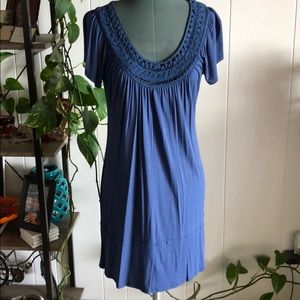 CDR simple, yet embellished blue dress